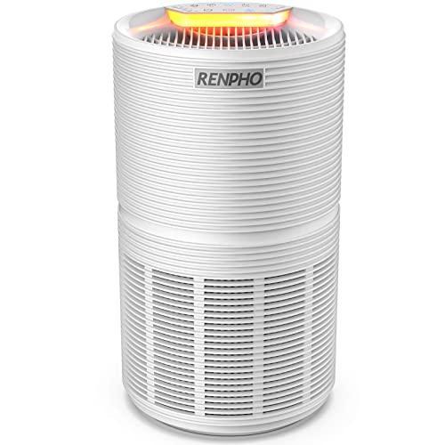 RENPHO Air Purifier HEPA for Home Large Room 480 SQ.FT with H13 True HEPA Filter, Air Purifier for Smoke, Allergies and Pet Dander, Eliminates Mold, Pollen, Dust, Odor, Quiet Sleep Mode, Ozone Free