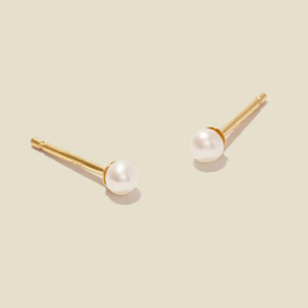 Mini Pearl Stud Earrings | Made By Mary