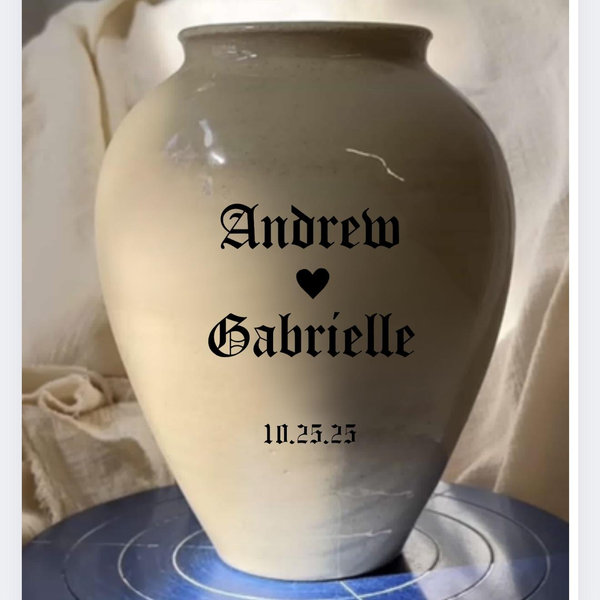 Custom Wedding Vase