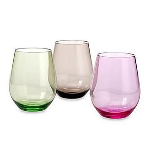 Tritan Stemless Wine Glass in Smoke