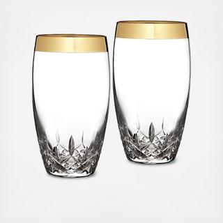 Lismore Essence Gold Highball Glass, Set of 2