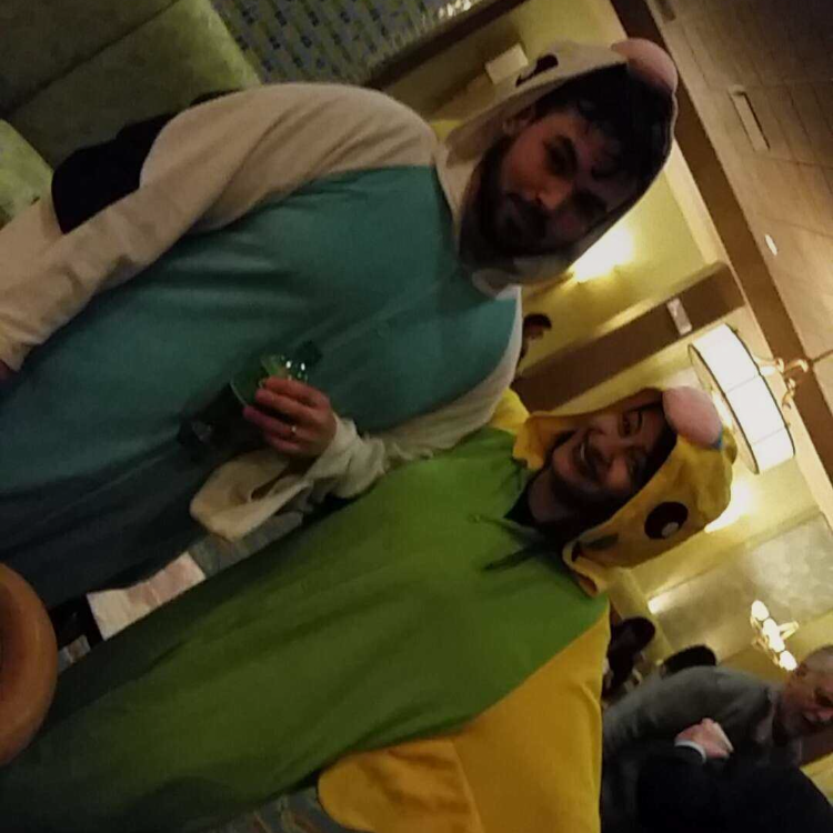 I made him dress up like a bird :)