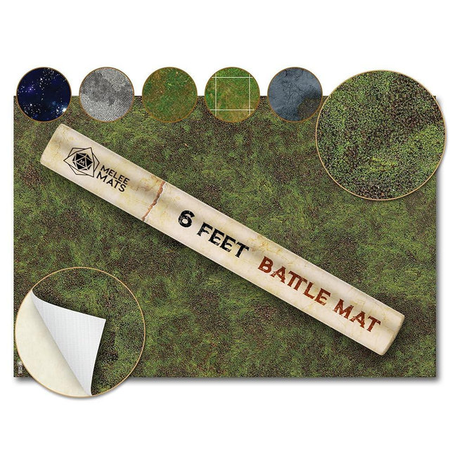 Battle Game Mat for DND - [48" x 72"] Wargaming Tabletop Map - Gaming Board for Warhammer 40k, Dungeons and Dragons, Wargame RPG - Vinyl Gaming Jungle Terrain