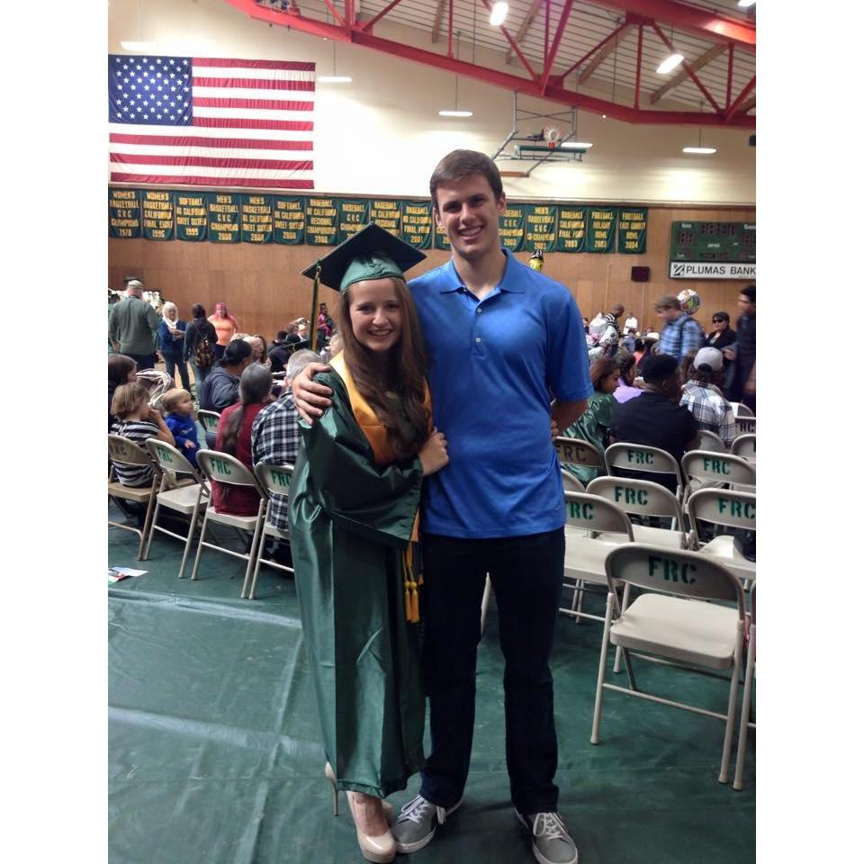 One of five graduations between the two of us!