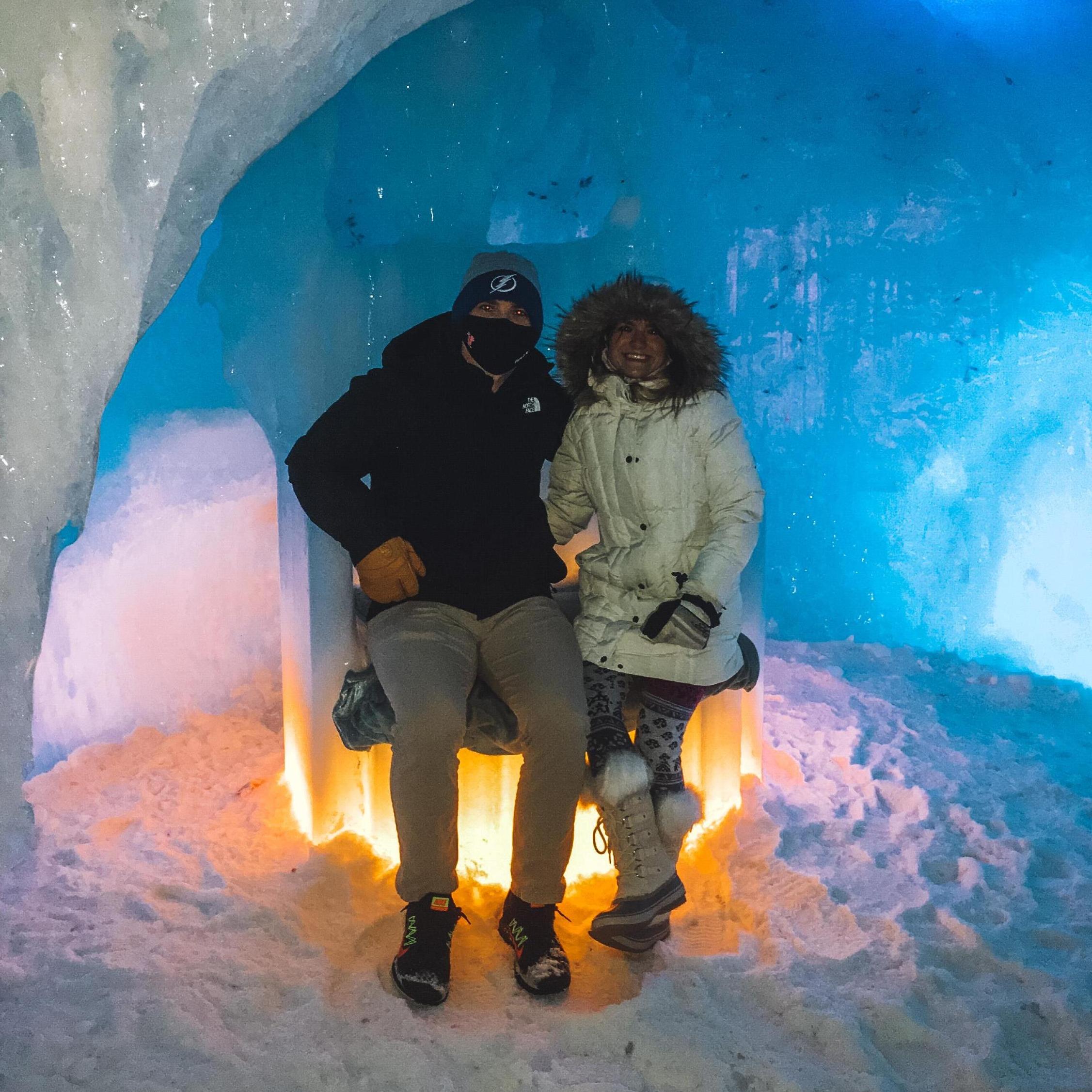 Our annual trip to the ice castles! 2021