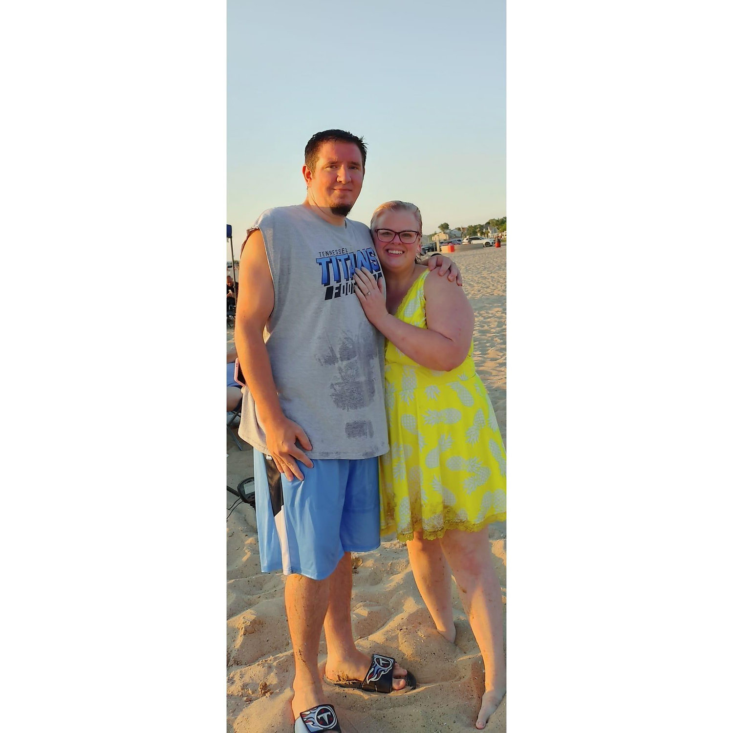 Our first picture as an engaged couple