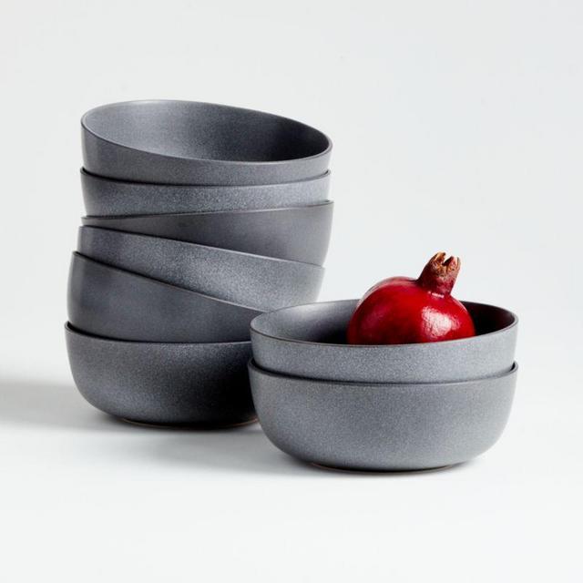 Wren Light Grey Bowls, Set of 8