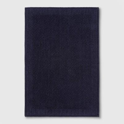 30"x21" Performance Textured Bath Mat Navy Blue - Threshold&#153;