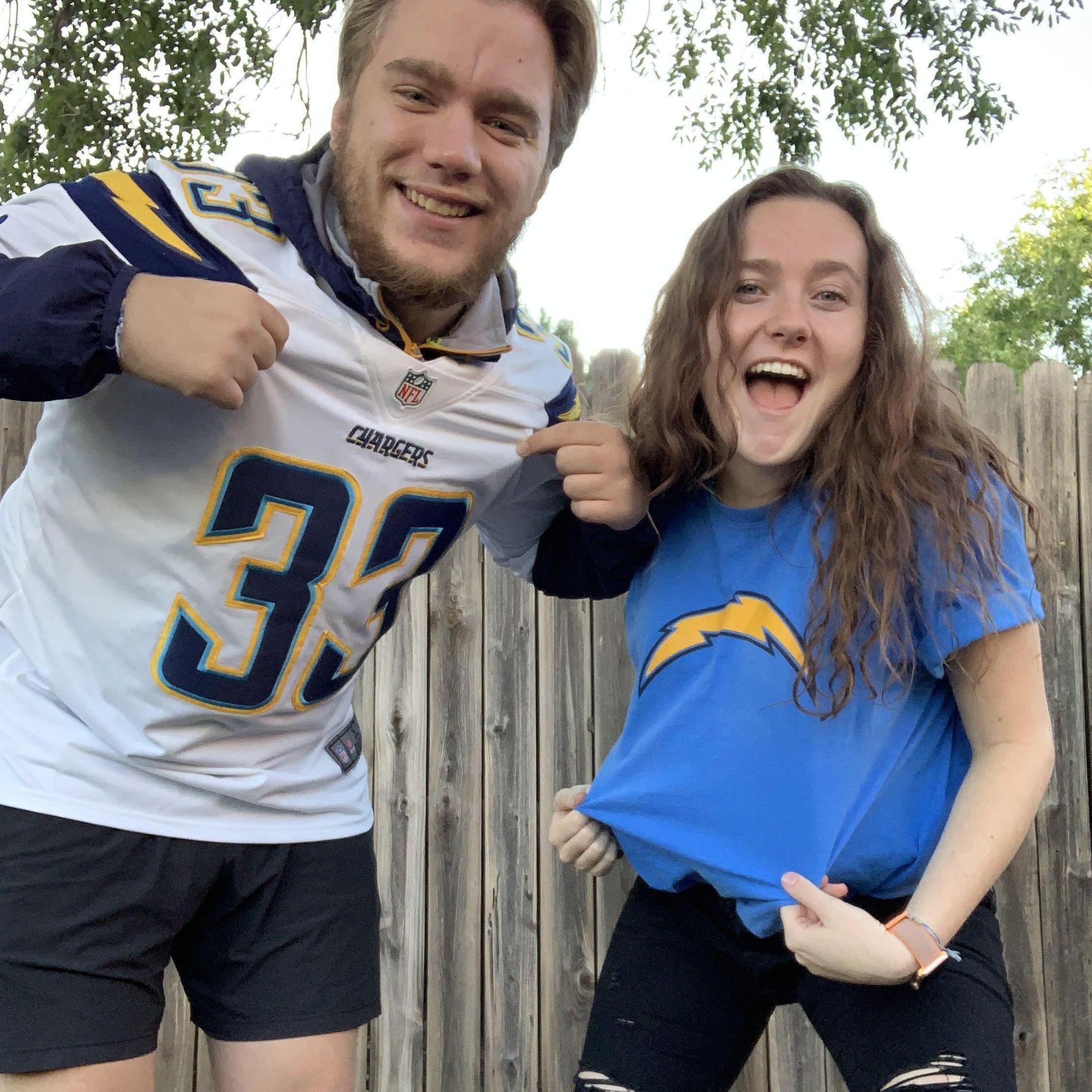 First time cheering for his team together!
