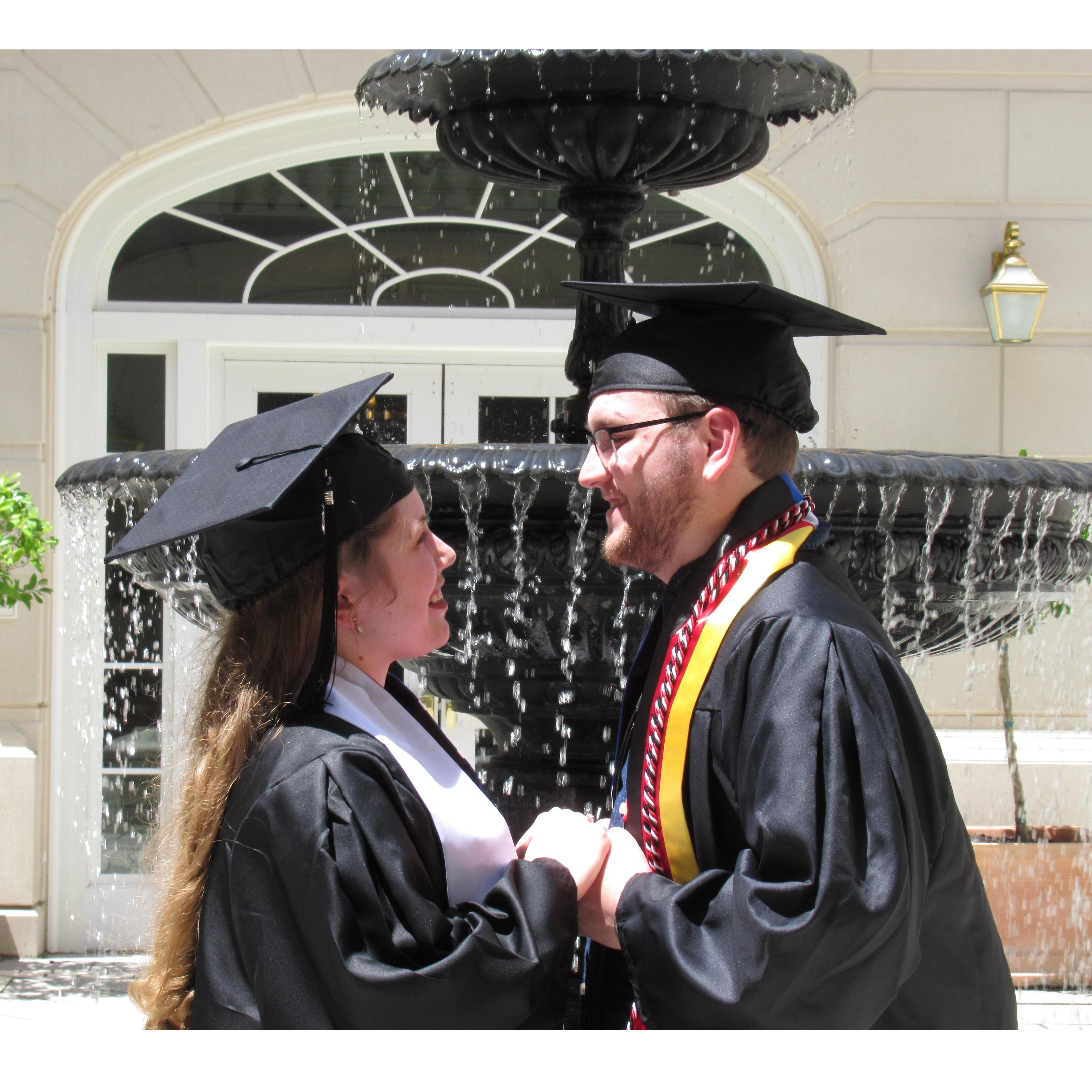 Impromptu graduation photos