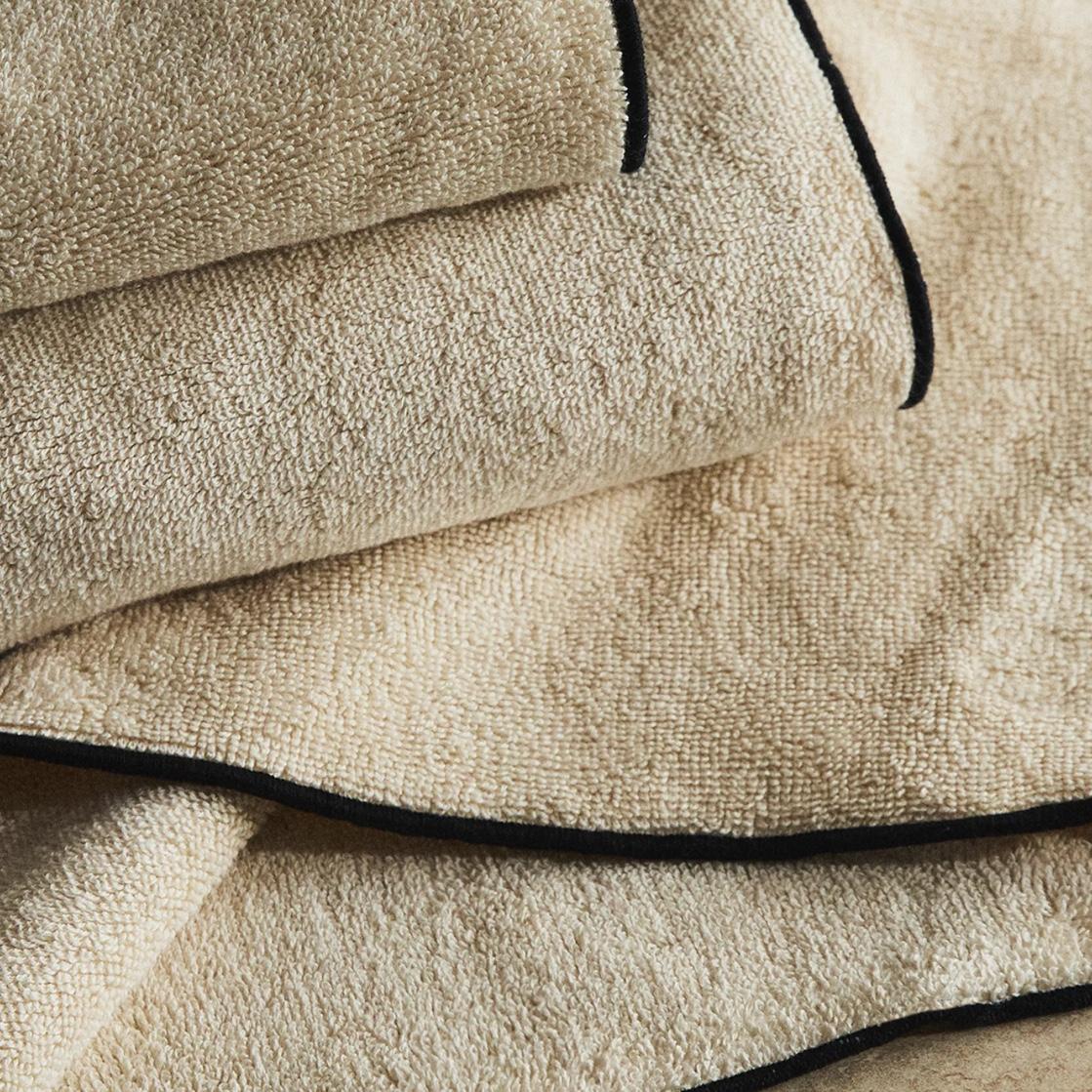 COTTON OVERLOCK HAND TOWELS Pack of 3