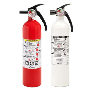 Kidde Kitchen + Home Fire Extinguisher Set, 711A | 1-A:10-B:C, RESSP+FA110G | Residential Extinguisher Combo Set for Small Cooking Oil and Grease Fires + Common Household Fires, 2.5 lb. Dry Chemical