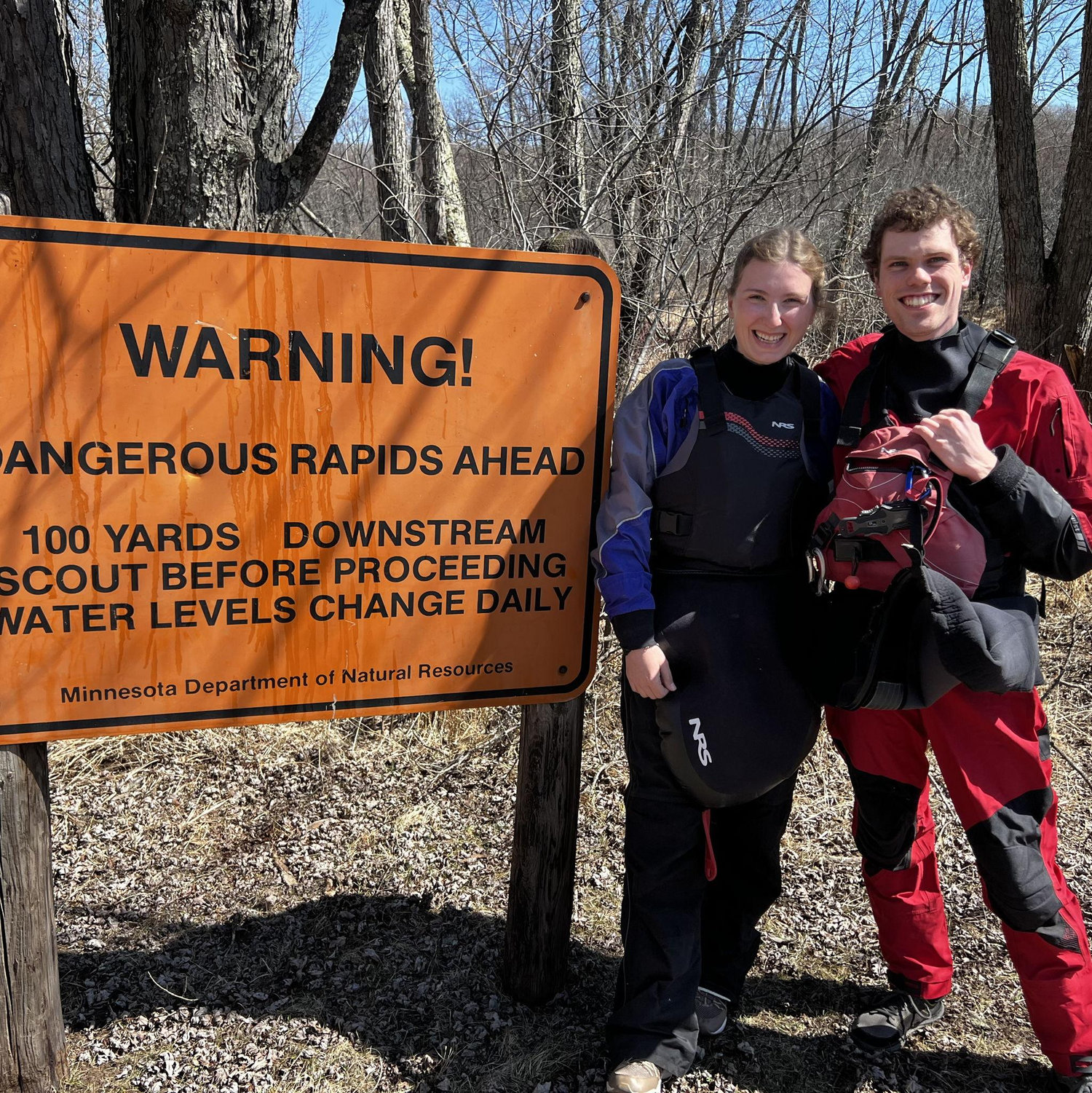 Heidi's first white water kayaking trip.