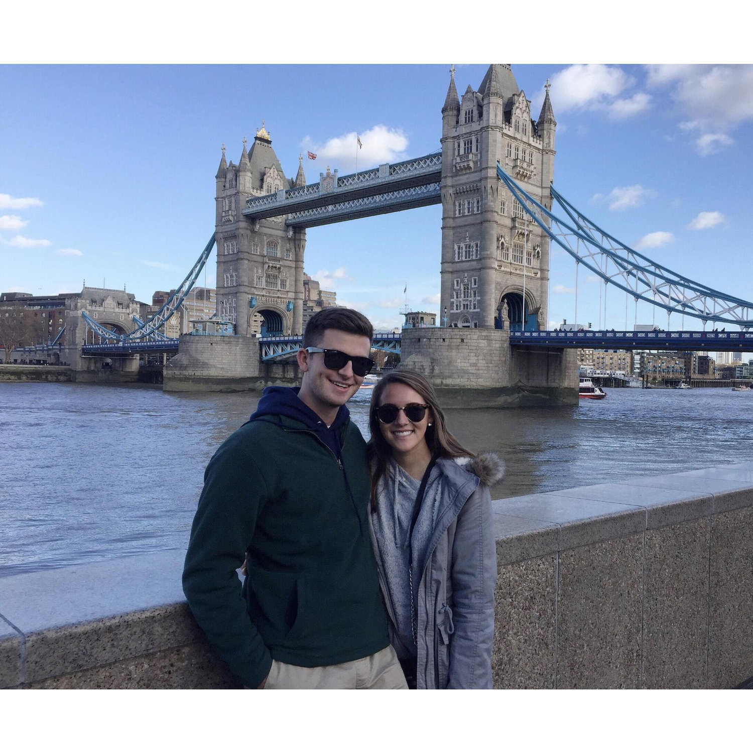 Max visiting Logan while she was studying abroad in London.