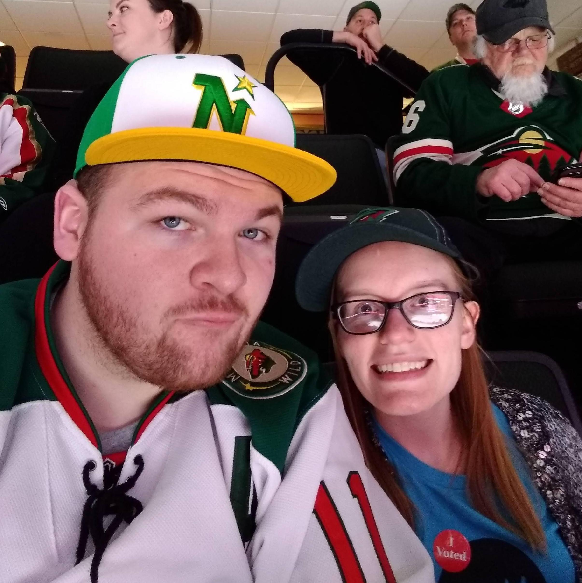 Our first hockey game: St. Paul, MN
