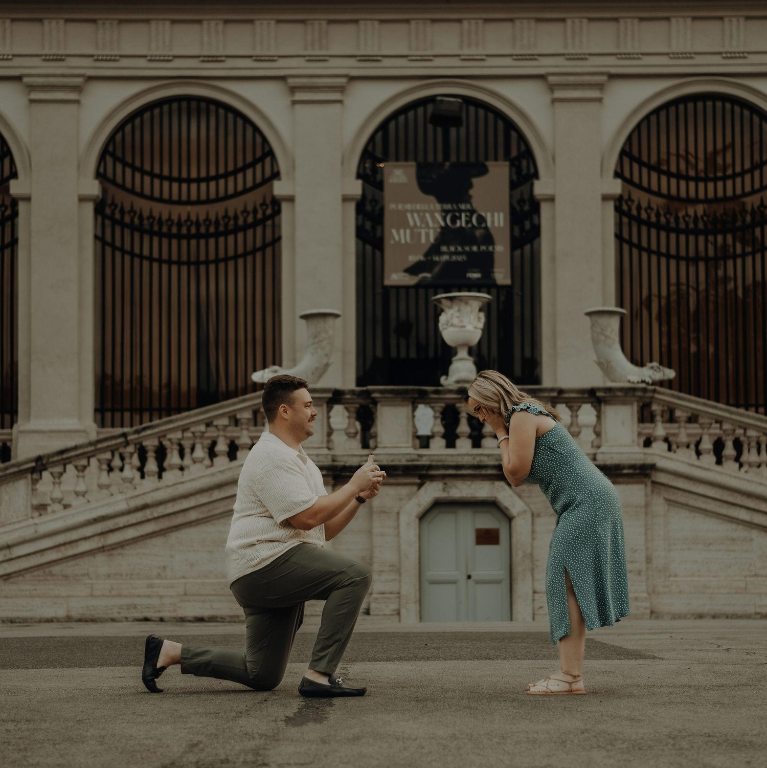Our romantic engagement in Rome, Italy in June 2025