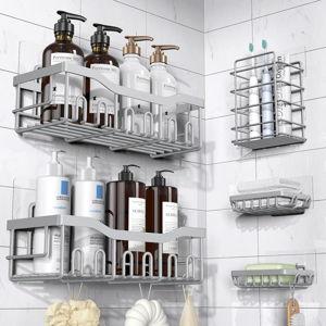 5-Pack Rustproof Stainless Steel Shower Caddy