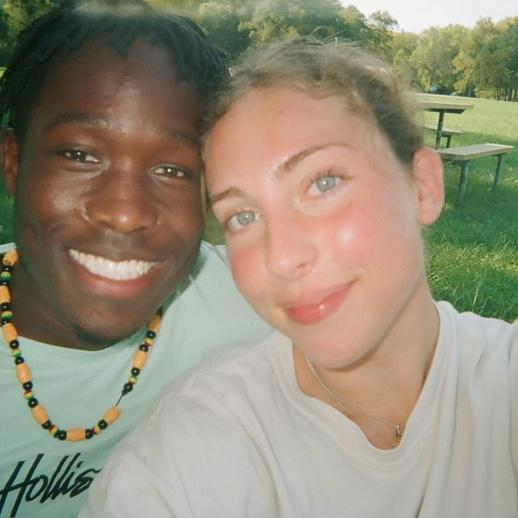 Our first photo as an official couple!