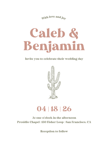 Avondale Classic | White | Zola Wedding Invitations