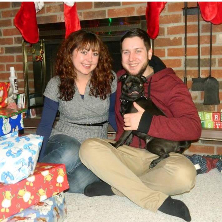 Merry Christmas from "baby" Candence, Josh and Murphy- we were so young here!!