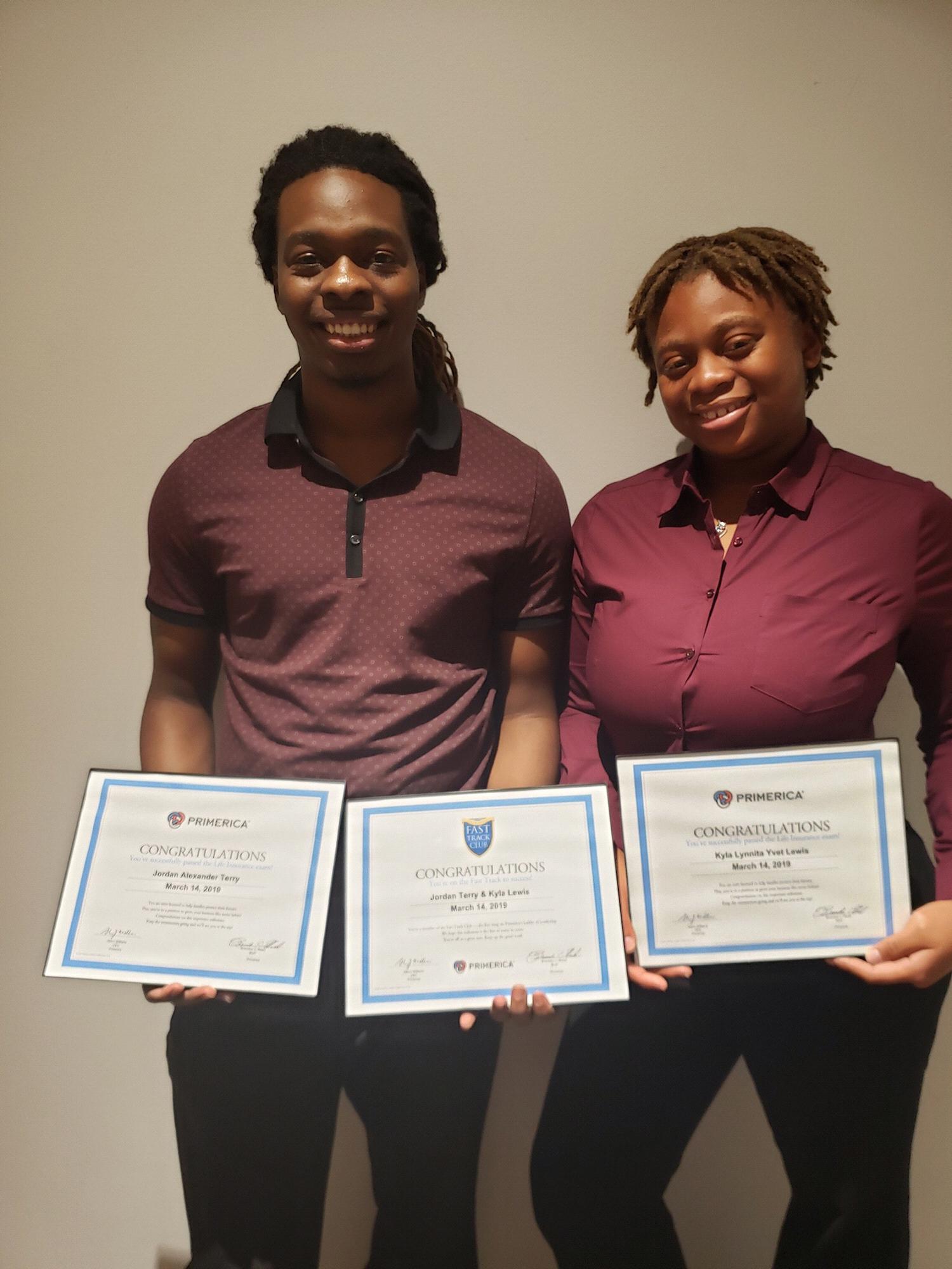 Kyla and Jordan get more awards and recognition in their company, Primerica