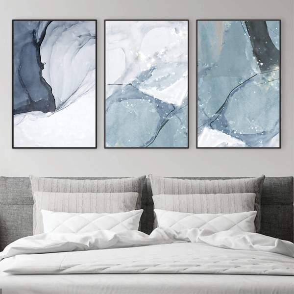 Glacier Canvas Set of 3