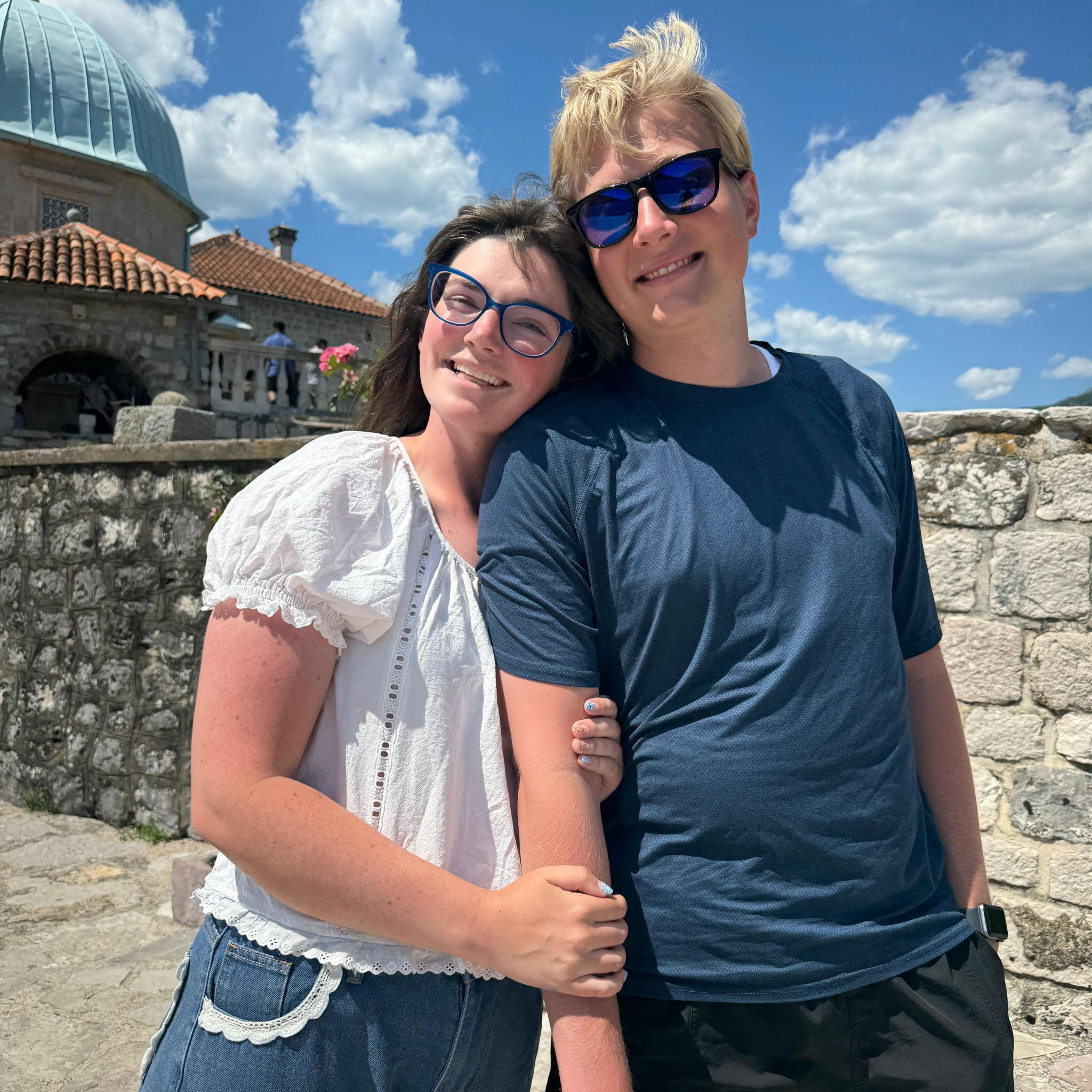 the day before we had to say bye to each other for a month :(