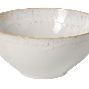 Casafina Ceramic Stoneware 9.25" x 4.25", 77 oz Serving Bowl - Taormina Collection, White | Microwave & Dishwasher Safe Dinnerware | Food Safe Glazing | Restaurant Quality Serveware