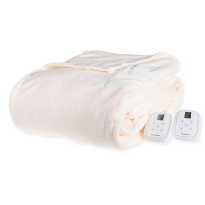 Brookstone® Heated Micro-Fleece King Blanket