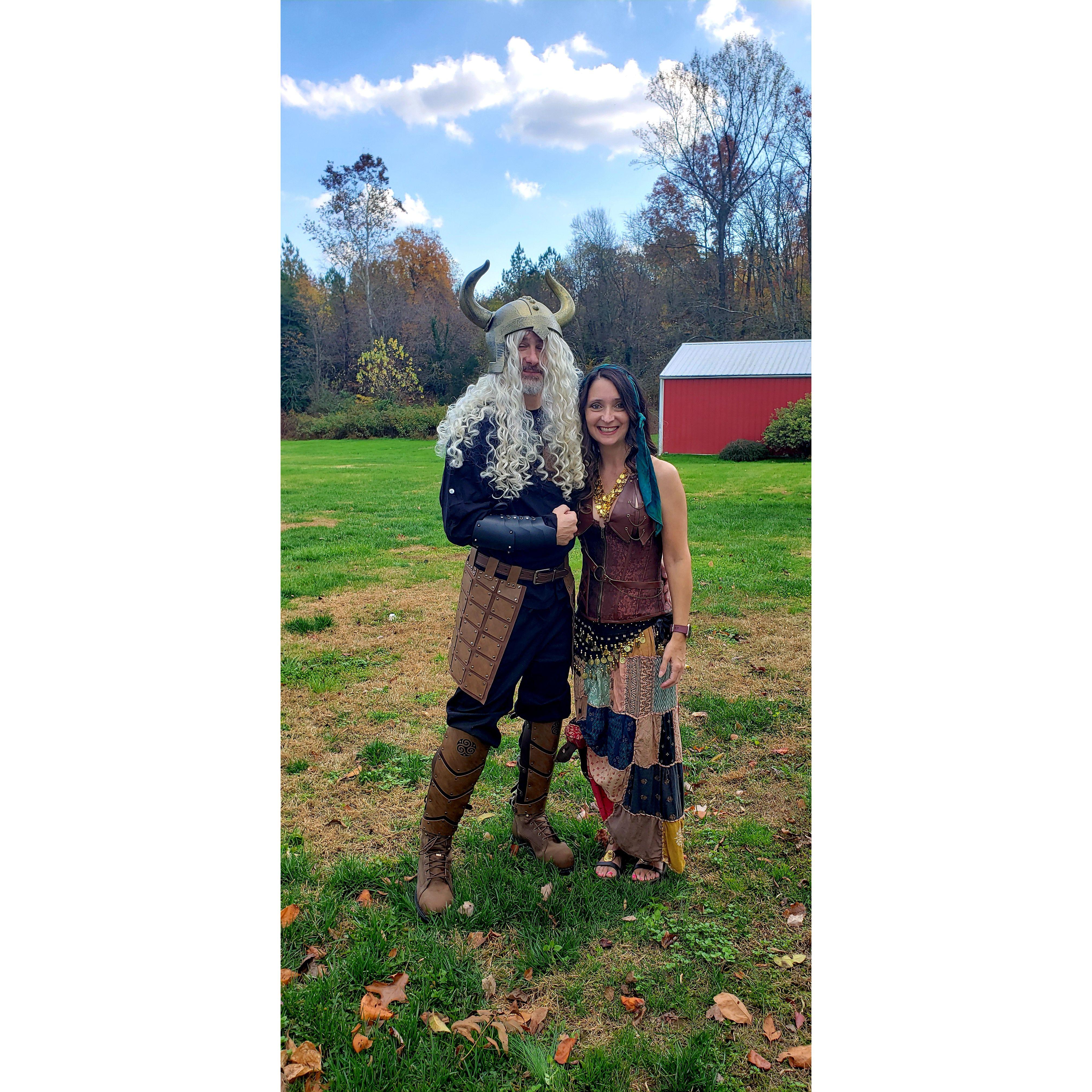 My viking with his gypsy