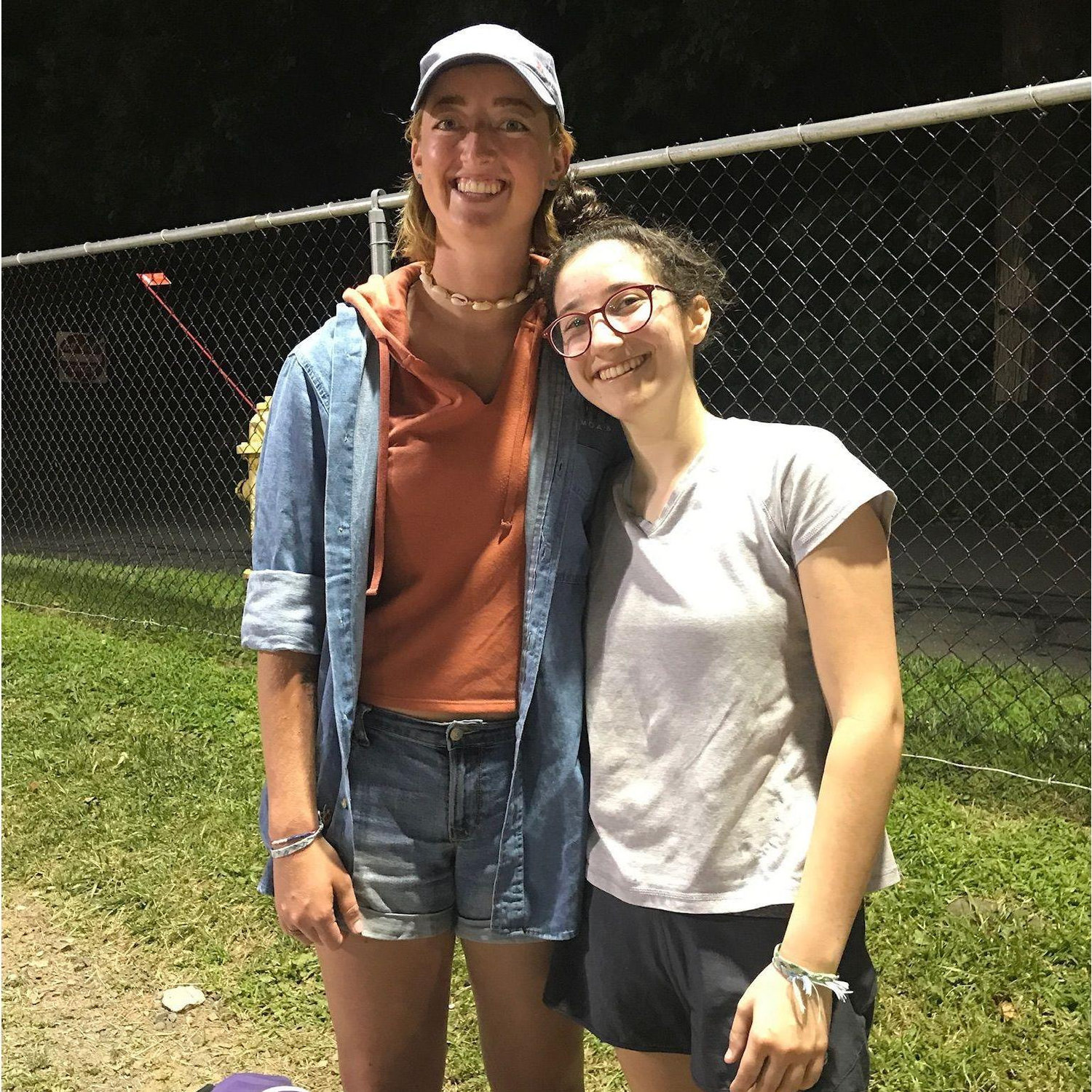 Gracie being the #1 Fan for Jess's summer softball team the first year they were together. She was such a big fan she got to play in one of the games when they were short on players.
