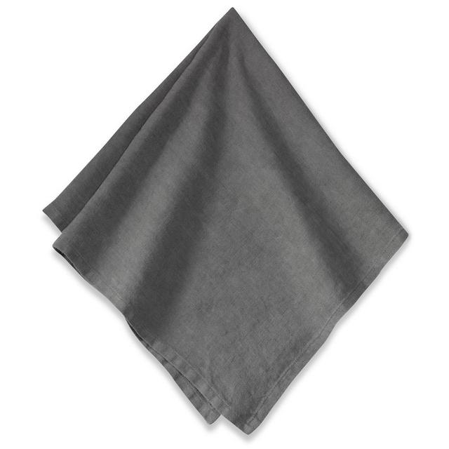 Washed-Linen Napkins, Set of 4 Charcoal
