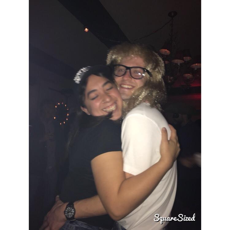 Oct 2017 - Wayne & Garth at a Halloween party.... where we should have won best costume....