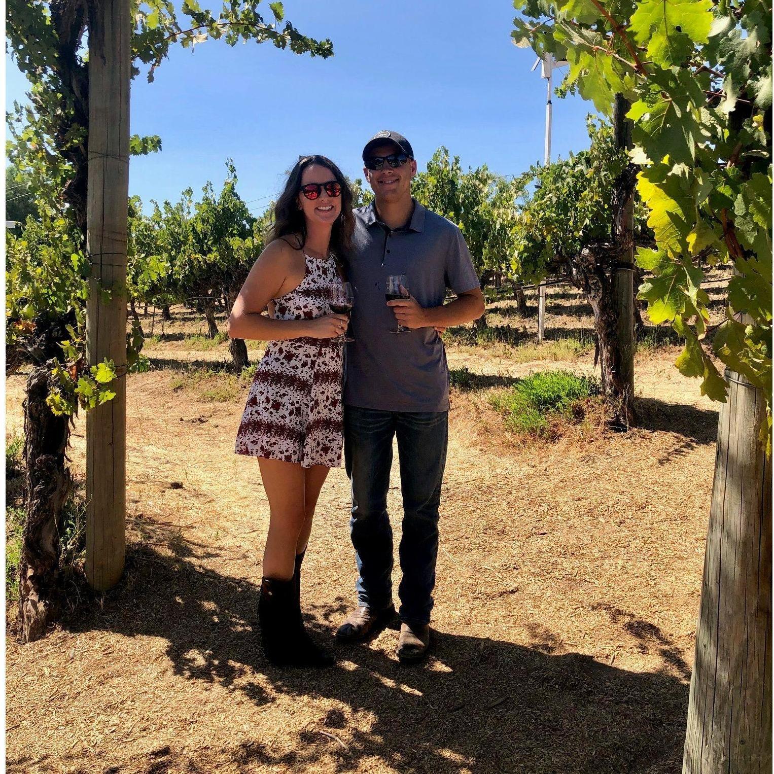 Visiting wineries in Temecula, CA. Who doesn't like wine Andrew?!