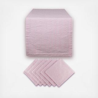 7-Piece Seersucker Table Linen Set