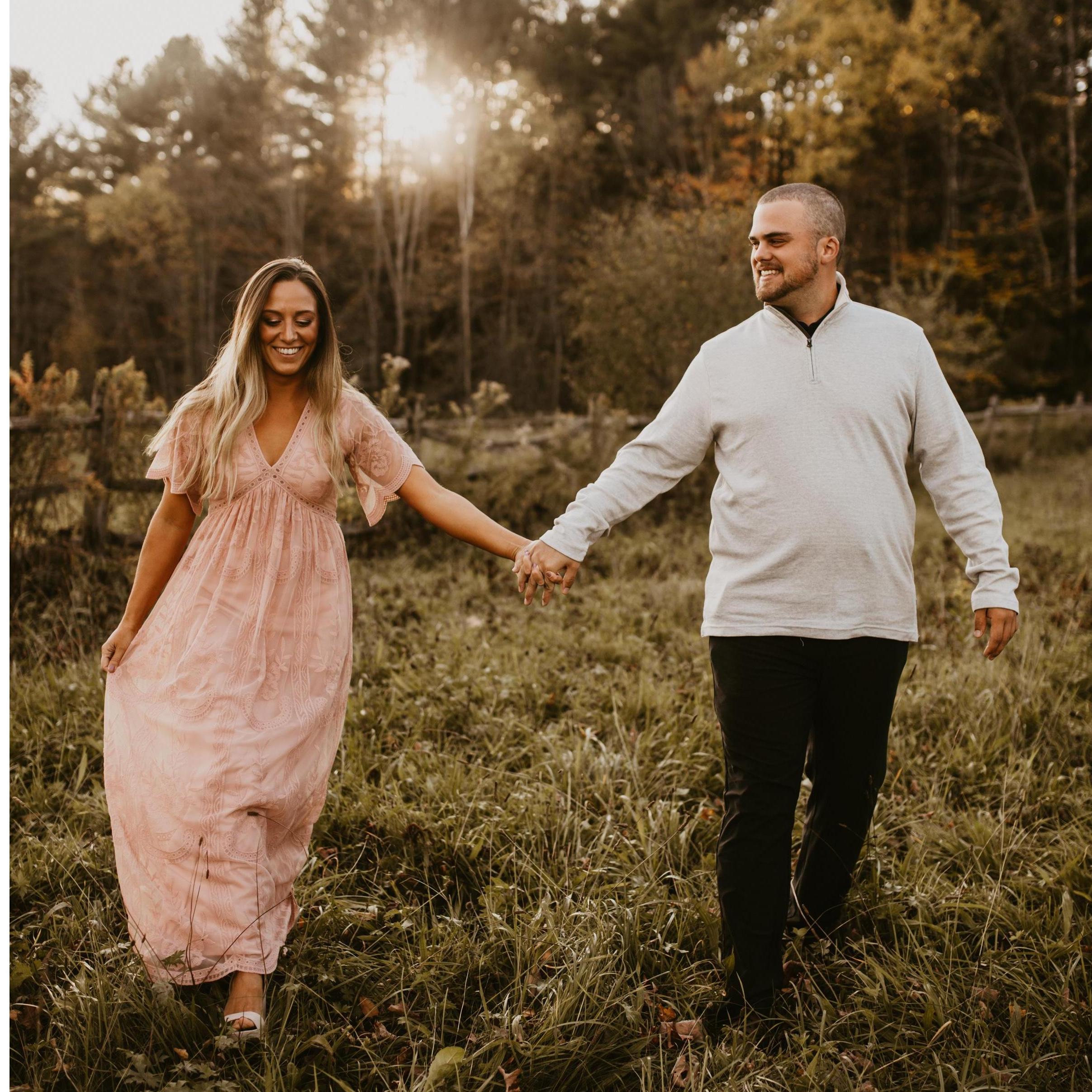 The very first photo shot on the day of our engagement photo shoot!