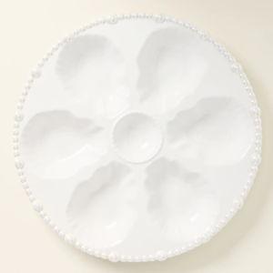 Perla Stoneware Oyster Plate
