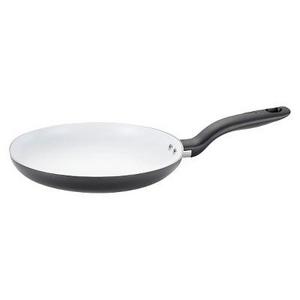 T-Fal - T-fal Initiatives Ceramic C92107 PTFE-free PFOA-free Dishwasher Safe Cookware 11.5 Fry Pan Black