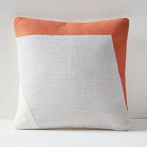 Corded Graphic Edge Pillow Cover