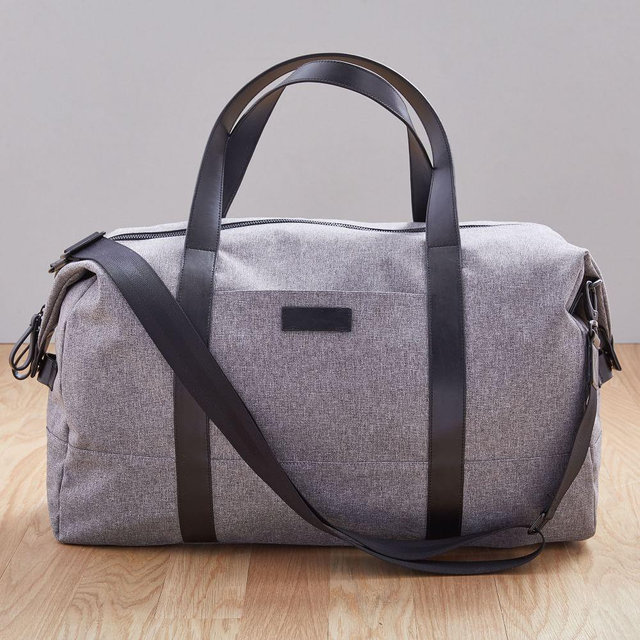 west elm Duffle Bag, Platinum