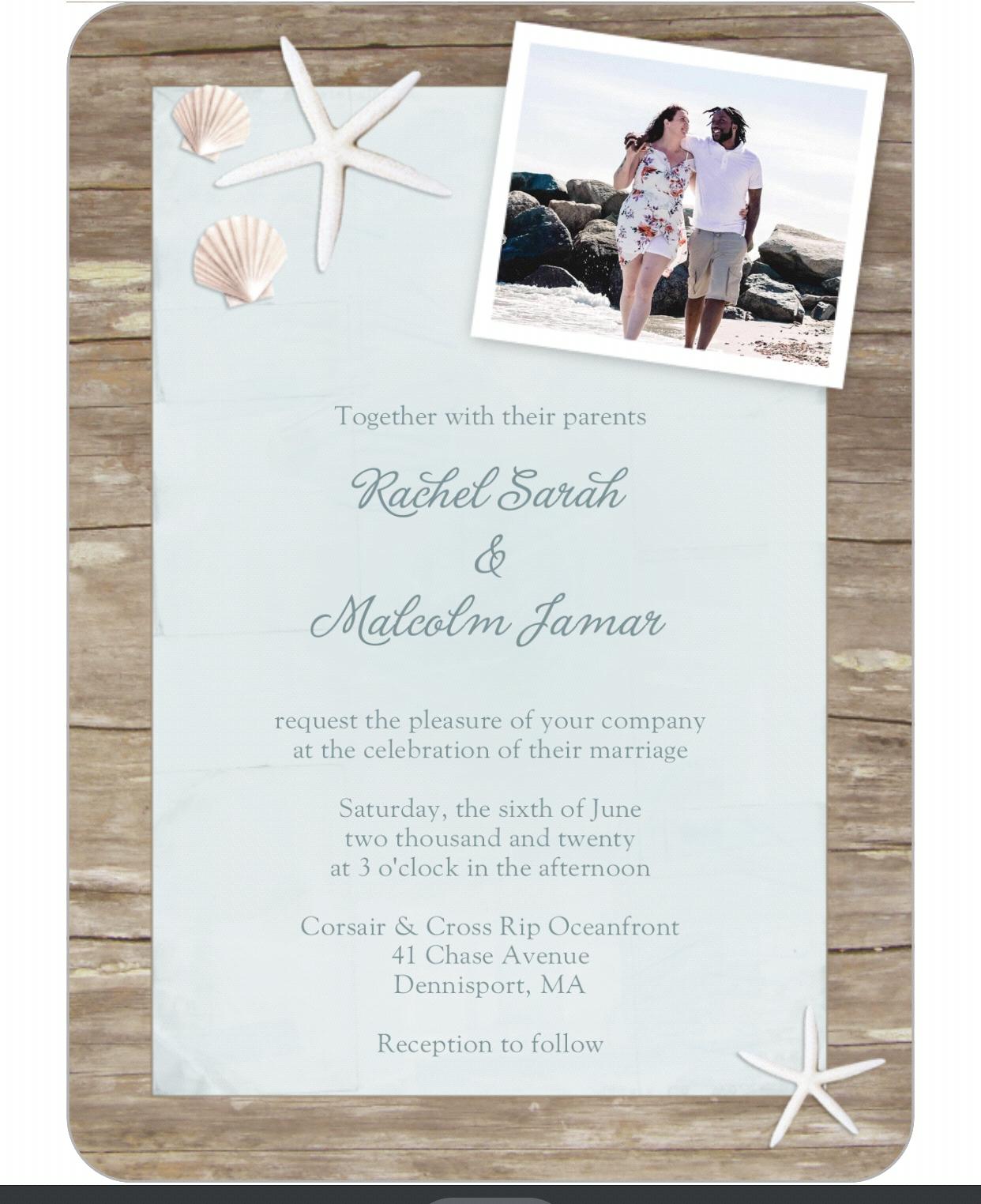 The Wedding Website of Rachel Martin and Malcolm Chandler