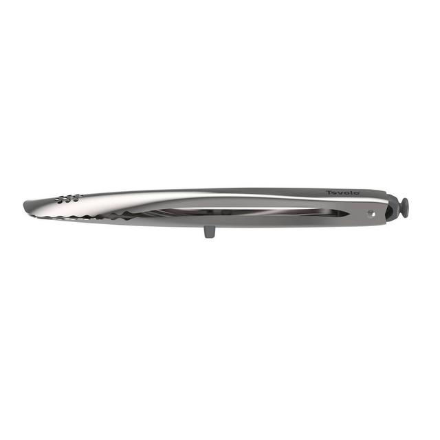 Tovolo 11" Stainless Steel Tongs Charcoal