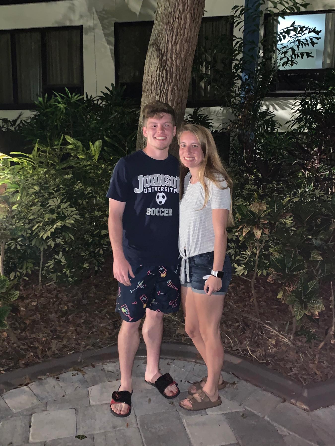Our first photo!! We met at soccer Nationals in Florida in 2020