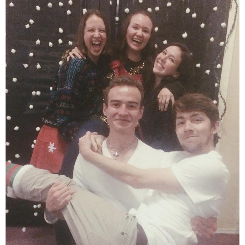 A very goofy photo from the night we met. 12-27-17