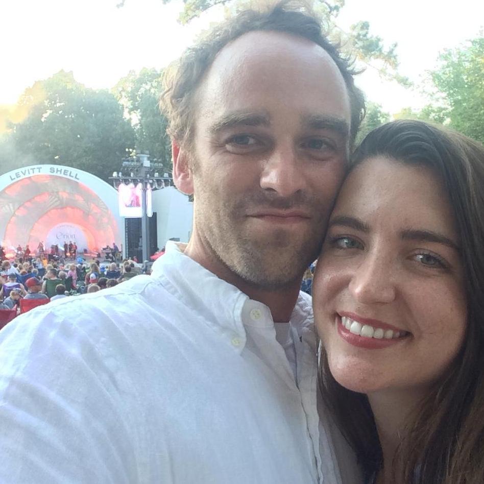At the Squirrel Nut Zippers show at the Memphis Levitt Shell.