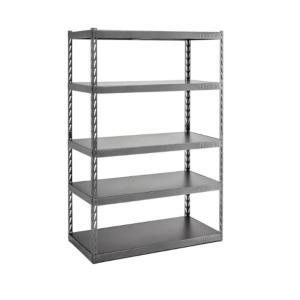 72 in. H x 48 in. W x 24 in. D 5-Shelf Steel Garage Shelving Unit with EZ Connect