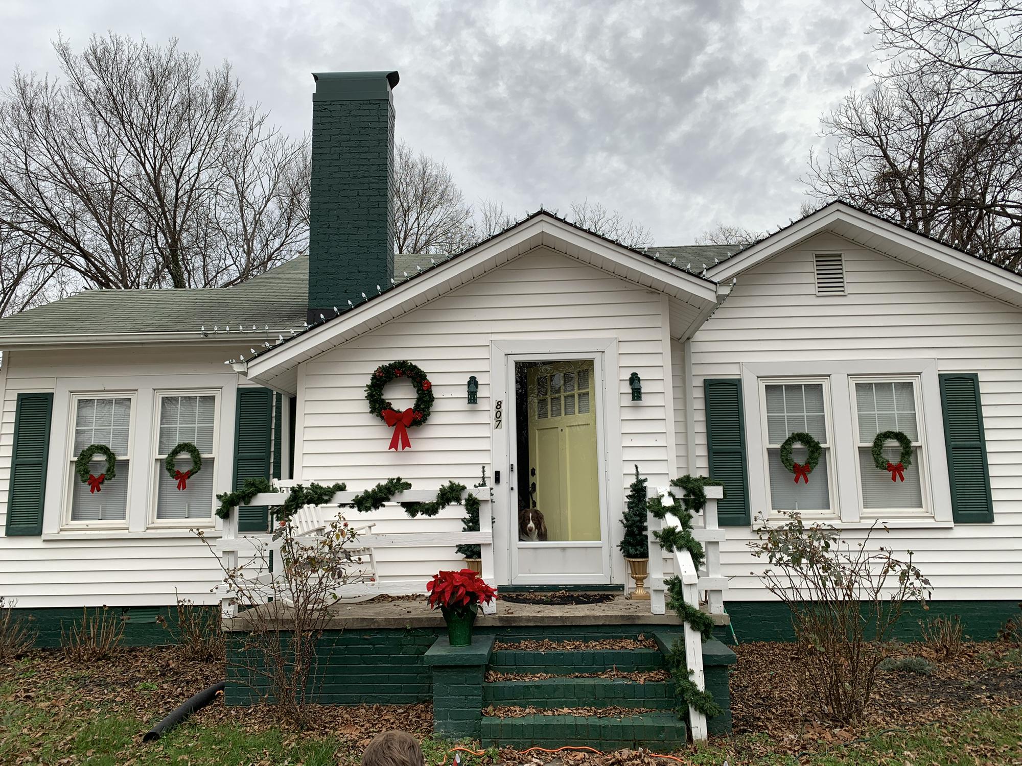 Jake got relocated for work to NC, so we bought our first house in spring 2022! (photo was actually taken in December 2022)