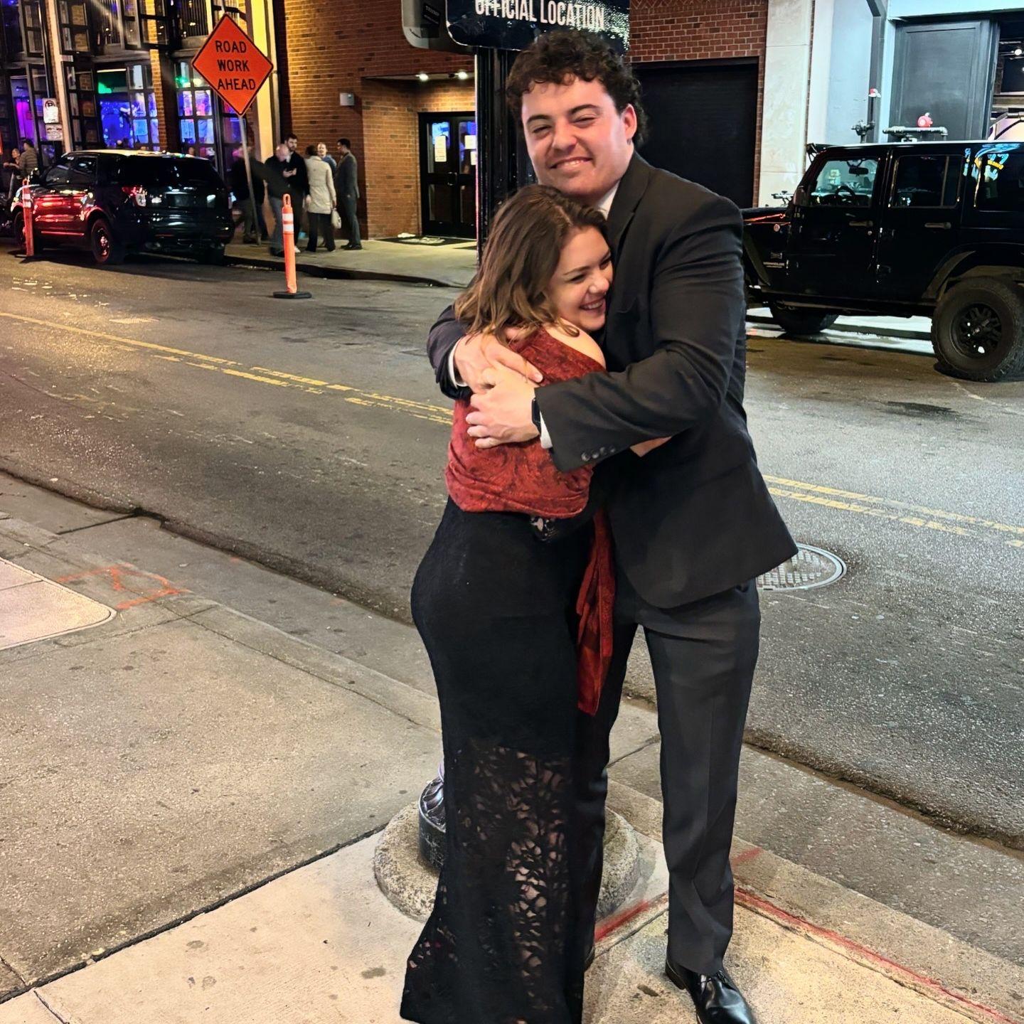 Our first date! All he told me was, "You're gonna need a dress." We went to House of Cards, an underground speakeasy/magic show. We had the best steak we've ever had!!