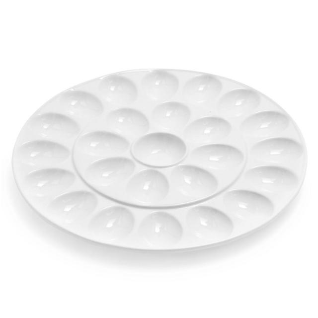 Casafina Ceramic Deviled Egg Serving Platter, White on Food52