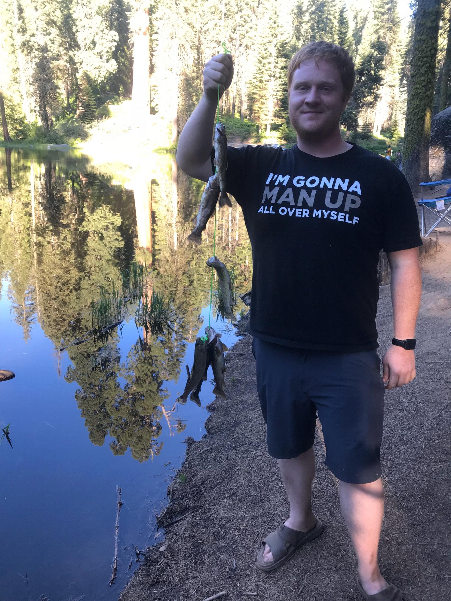 The kind of catch that's just another day at the lakeside for Jared